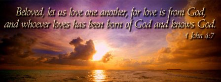 1 John 4 7 Bible Verse Facebook Covers